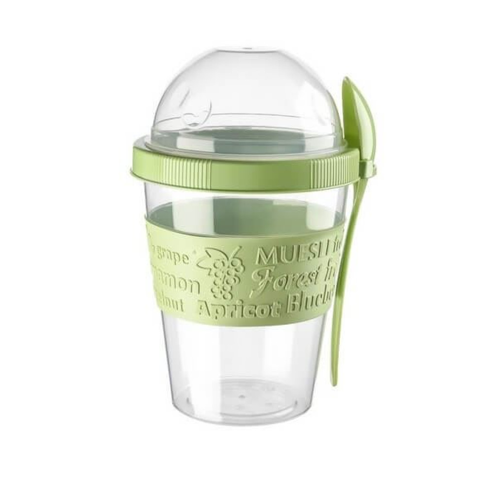 Yoghurtbeker met Lepel 600 ml 3