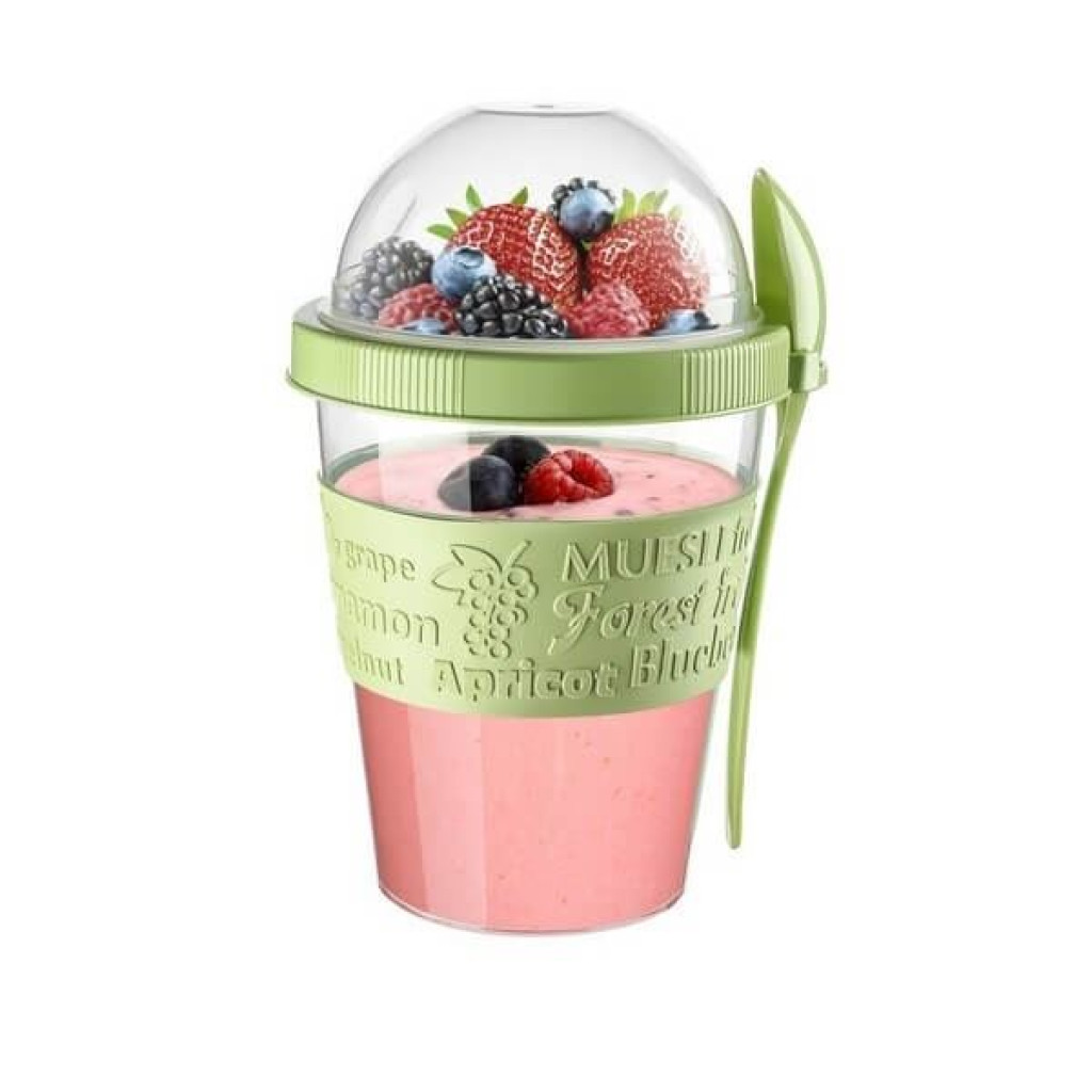Yoghurtbeker met Lepel 600 ml 4