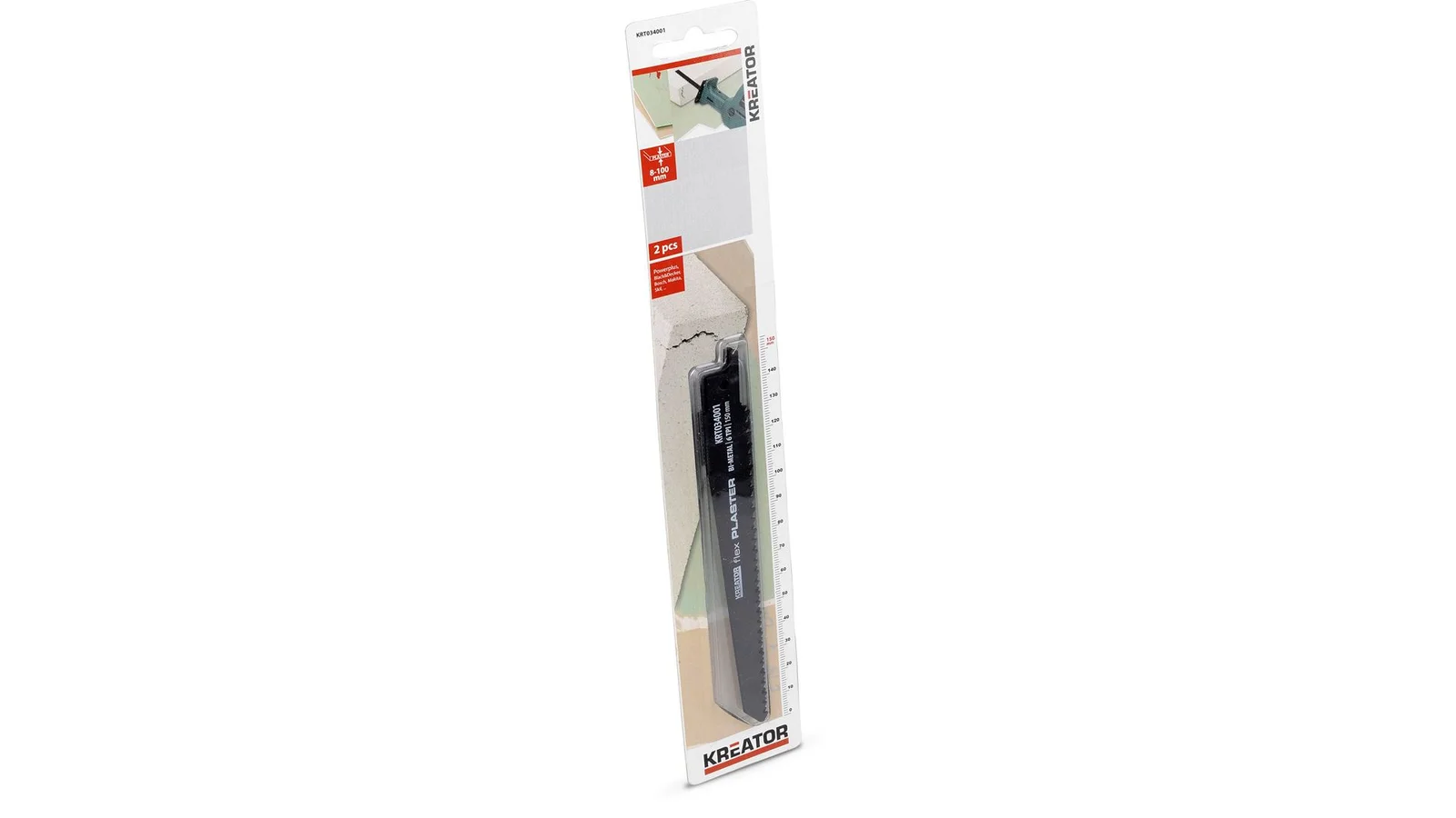 Kreator Krt034001 Reciprozaagblad Gipsplaat 150 mm 6 Tpi 2 Stuks 2