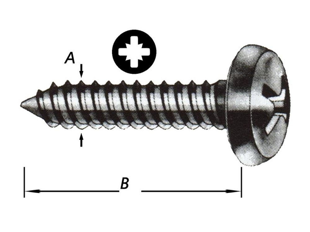 Zelftappende Schroeven Cil.kop 3,5 X 19 mm
